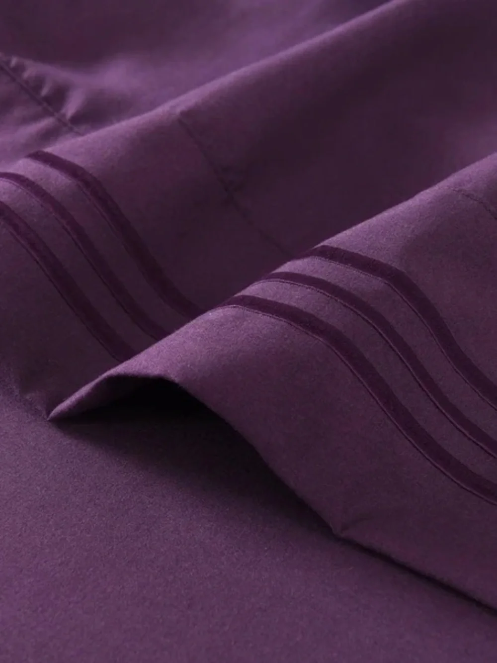 Purple Solid Queen 4 piece Sheet Set